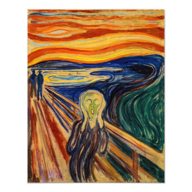 Edvard Munch - Der Schrei 1910 Fotodruck (Vorne)