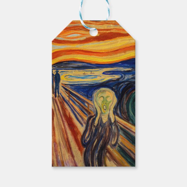 Edvard Munch - Der Schrei 1910 Geschenkanhänger (Vorderseite)