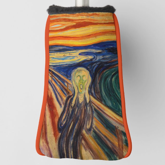 Edvard Munch - Der Schrei 1910 Golf Headcover (Rotieren 90)