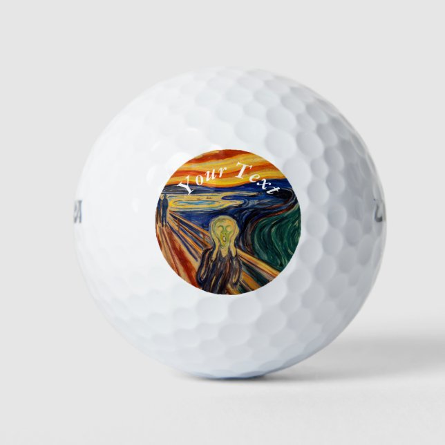 Edvard Munch - Der Schrei 1910 Golfball (Vorderseite)