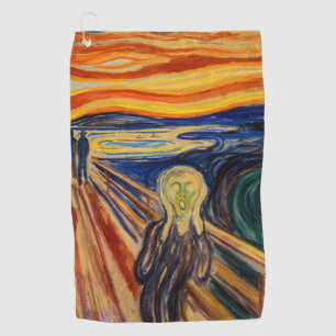 Edvard Munch - Der Schrei 1910 Golfhandtuch