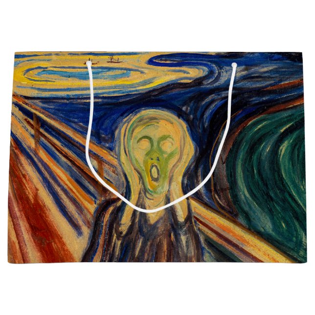 Edvard Munch - Der Schrei 1910 Große Geschenktüte (Vorderseite)