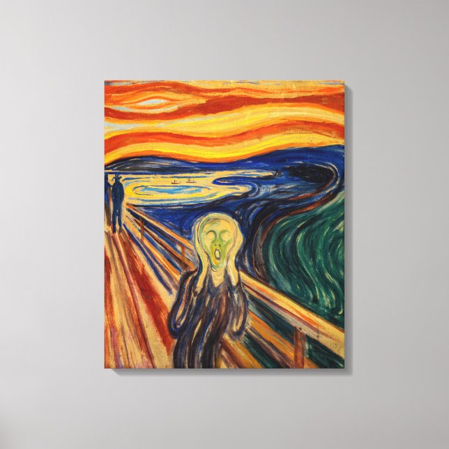 Edvard Munch - Der Schrei 1910 Leinwanddruck (Vorderseite)