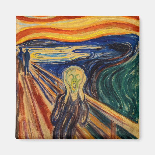 Edvard Munch - Der Schrei 1910 Magnet (Vorne)