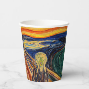 Edvard Munch - Der Schrei 1910 Pappbecher