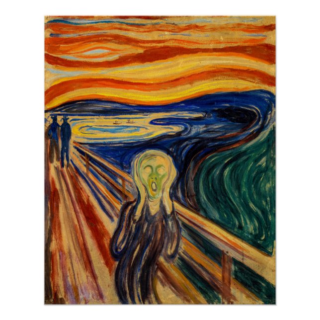 Edvard Munch - Der Schrei 1910 Poster (Vorderseite)