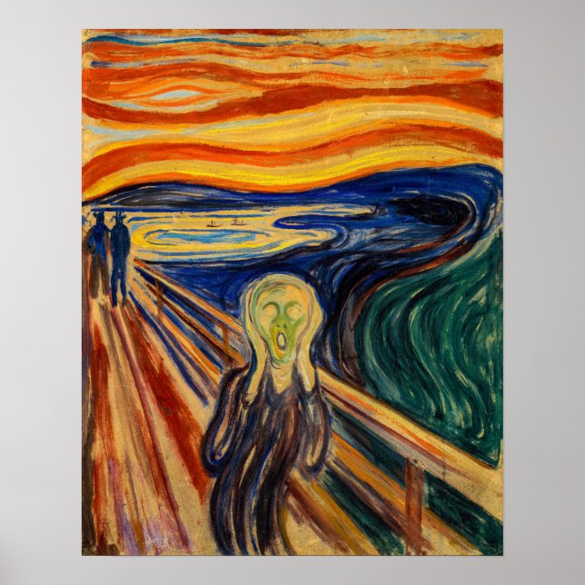Edvard Munch - Der Schrei 1910 Poster (Vorne)