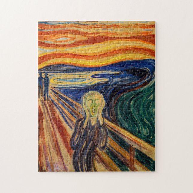 Edvard Munch - Der Schrei 1910 Puzzle (Vertikal)