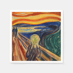 Edvard Munch - Der Schrei 1910 Serviette
