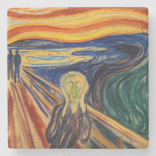 Edvard Munch - Der Schrei 1910 Steinuntersetzer