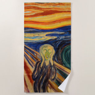 Edvard Munch - Der Schrei 1910 Strandtuch