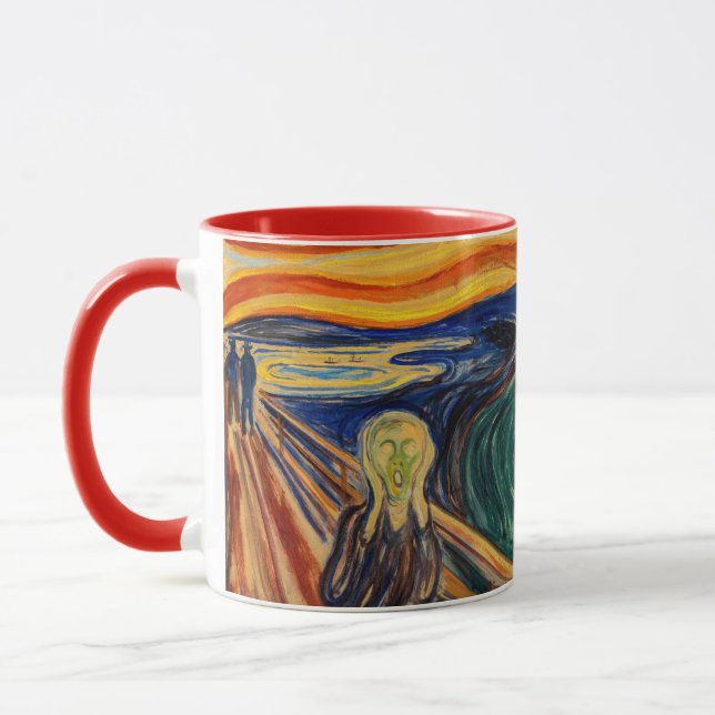 Edvard Munch - Der Schrei 1910 Tasse (Links)