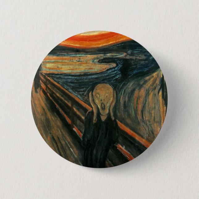 Edvard Munch - der Schrei Button (Vorderseite)