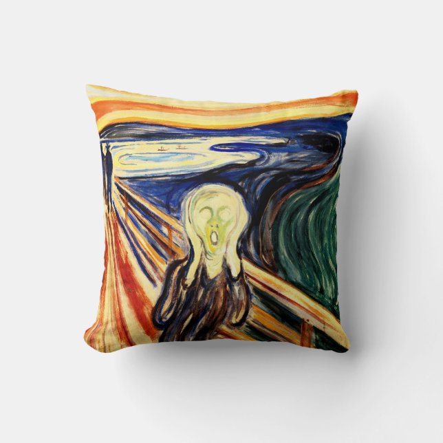 Edvard Munch der Schrei Kissen (Vorderseite)