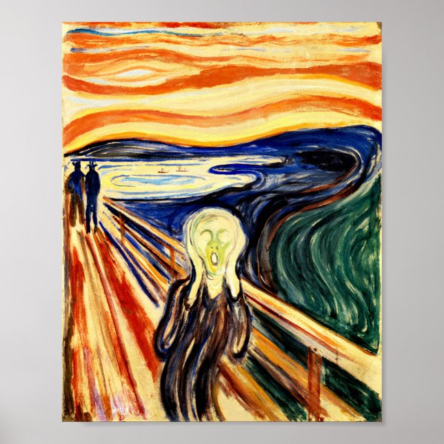 Edvard Munch der Schrei Poster (Vorne)
