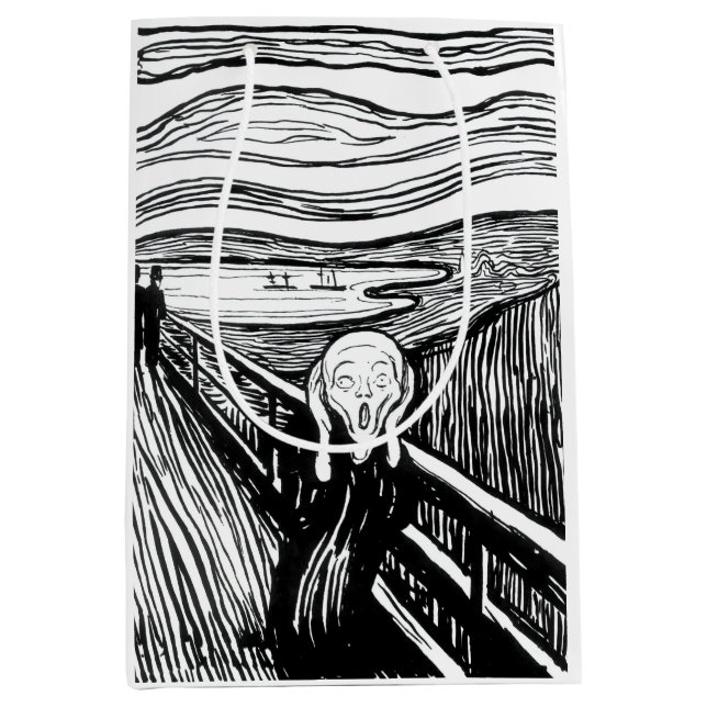 Edvard Munch - Der schreiende Lithograph Mittlere Geschenktüte (Vorderseite)