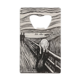 Edvard Munch der Scream Lithograph Print berühmt Geldbeutel Flaschenöffner