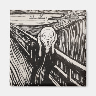 Edvard Munch der Scream Lithograph Print berühmt Magnet
