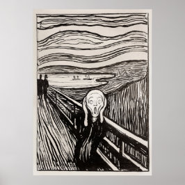 Edvard Munch der Scream Lithograph Print berühmt Poster