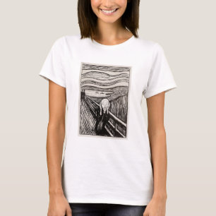 Edvard Munch der Scream Lithograph Print berühmt T-Shirt