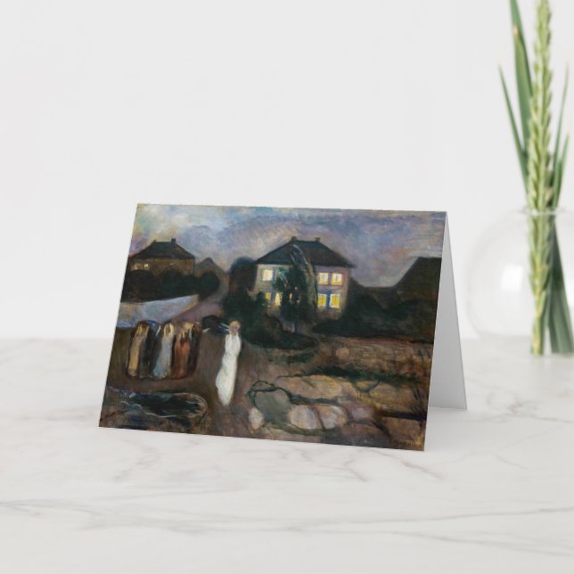 Edvard Munch - Der Sturm Karte (Vorderseite)