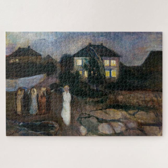 Edvard Munch - Der Sturm Puzzle (Horizontal)