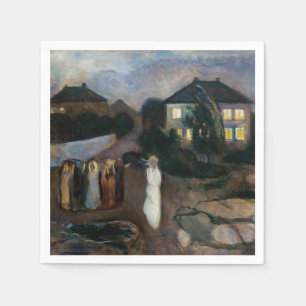 Edvard Munch - Der Sturm Serviette
