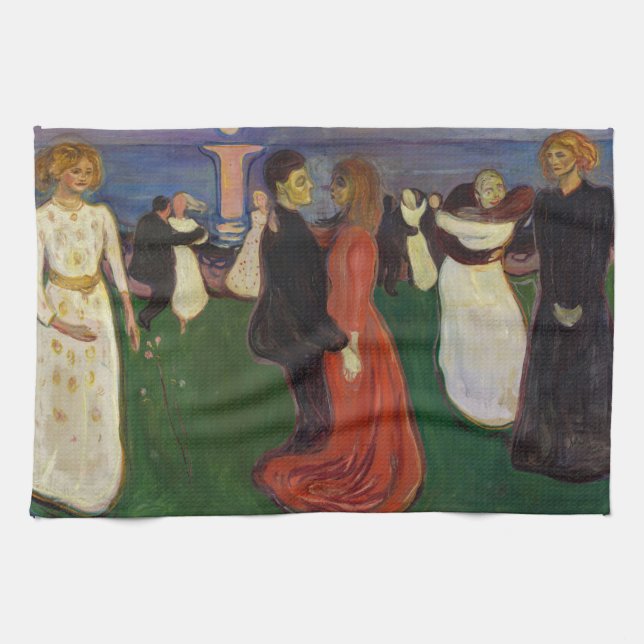 Edvard Munch - Der Tanz des Lebens Geschirrtuch (Horizontal)