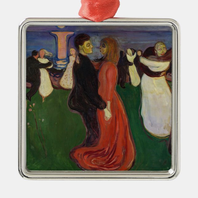 Edvard Munch - Der Tanz des Lebens Ornament Aus Metall (Vorne)