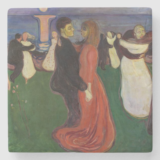 Edvard Munch - Der Tanz des Lebens Steinuntersetzer (Vorderseite)