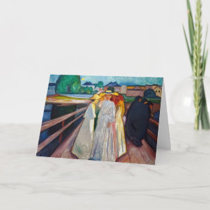 Edvard Munch - Die Mädchen auf der Brücke 1903 Karte