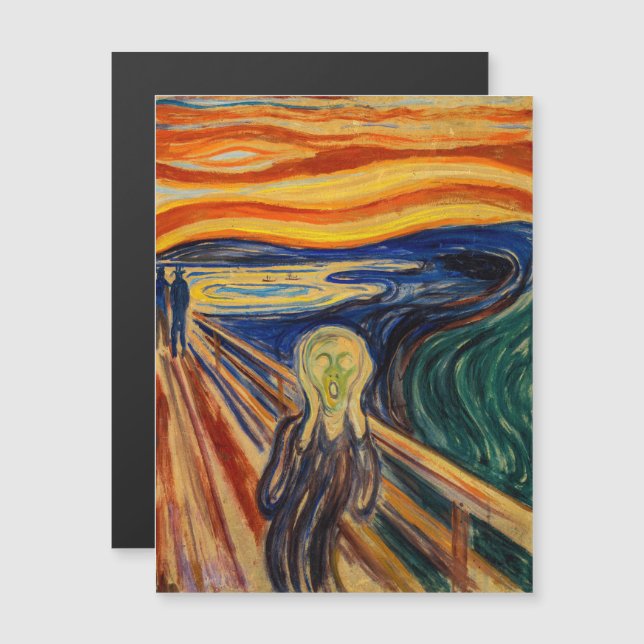 Edvard Munch - Die Schrei-Magnetkarte 1910 Magnetkarte (Vorne/Hinten)