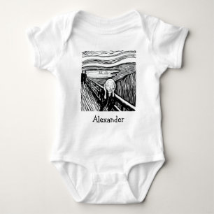 Edvard Munch - Die schreiende Lithografie Baby Strampler