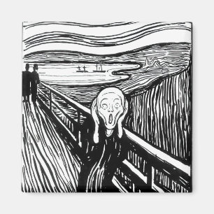 Edvard Munch - Die schreiende Lithografie Magnet