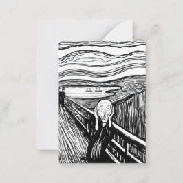 Edvard Munch - Die schreiende Lithografie Mitteilungskarte