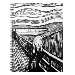 Edvard Munch - Die schreiende Lithografie Notizblock