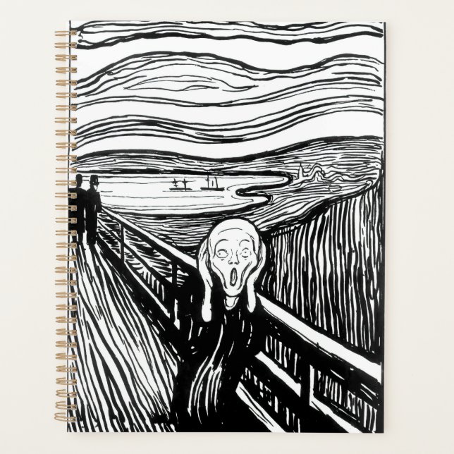 Edvard Munch - Die schreiende Lithografie Planer (Vorderseite)