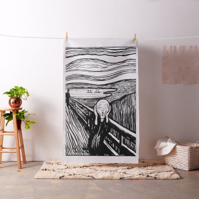 Edvard Munch - Die schreiende Lithografie Stoff (Beispiel)