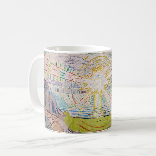 Edvard Munch - Die Sonne 1910 Kaffeetasse (Vorderseite Links)