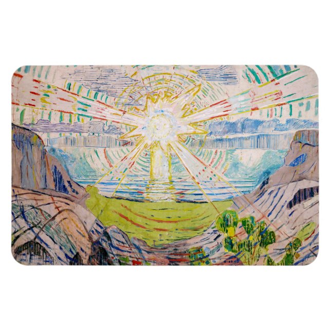 Edvard Munch - Die Sonne 1910 Magnet (Horizontal)