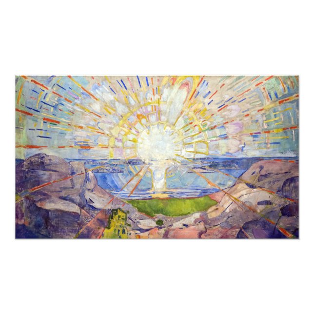 Edvard Munch - Die Sonne 1911 Fotodruck (Vorne)