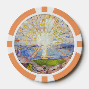 Edvard Munch - Die Sonne 1911 Pokerchips