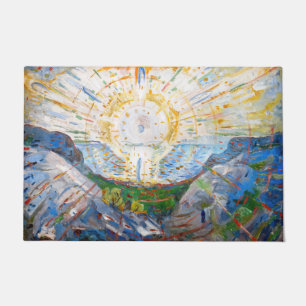 Edvard Munch - Die Sonne 1912 Fußmatte