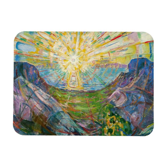 Edvard Munch - Die Sonne 1916 Magnet (Horizontal)
