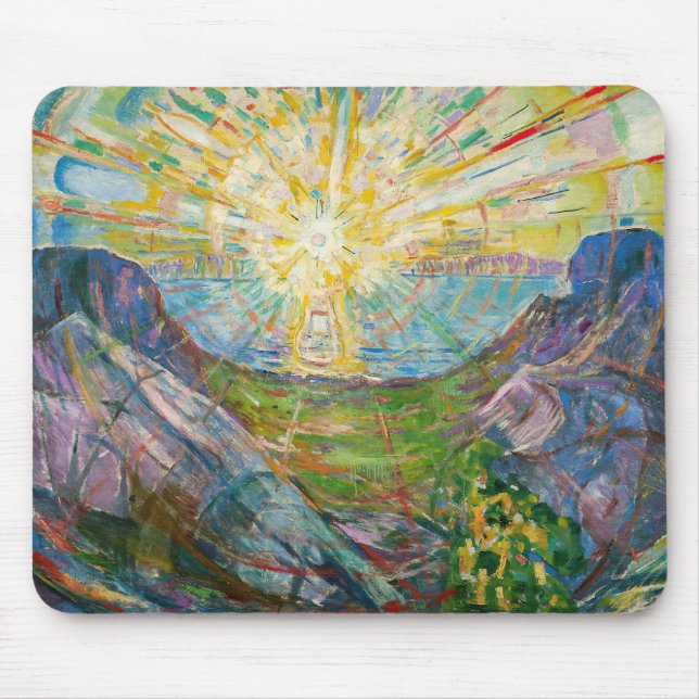 Edvard Munch - Die Sonne 1916 Mousepad (Vorne)