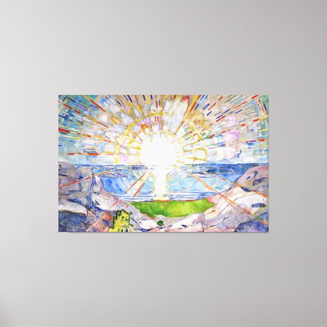 Edvard Munch - Die Sonne Leinwanddruck (Vorderseite)
