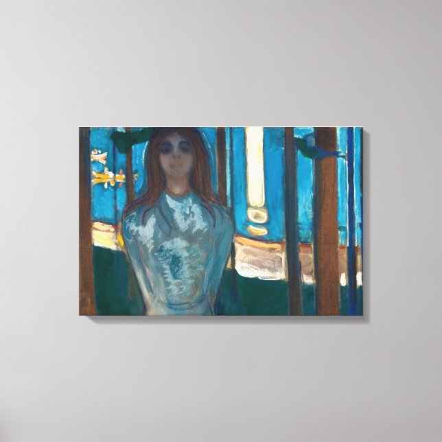 Edvard Munch - Die Stimme , Sommernacht Leinwanddruck (Vorderseite)