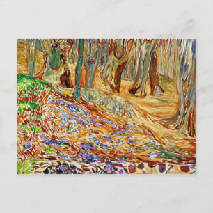 Edvard Munch - Elmwald im Frühjahr Postkarte
