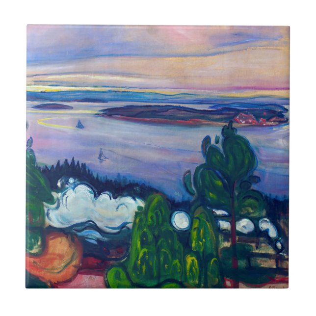 Edvard Munch - Fahrspass Fliese (Vorderseite)