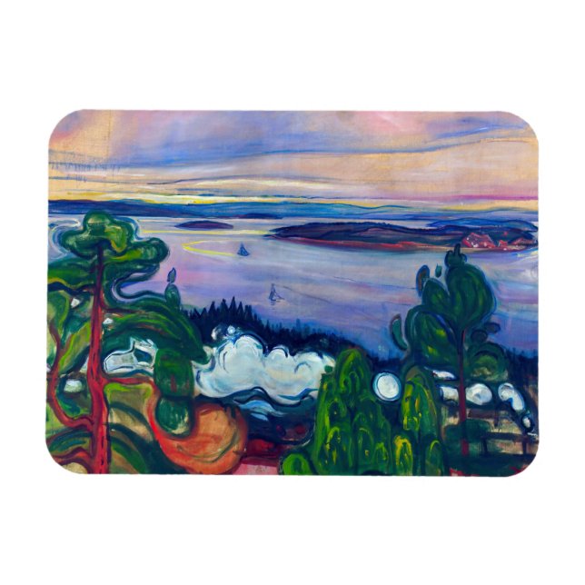 Edvard Munch - Fahrspass Magnet (Horizontal)